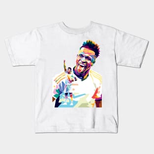 Vinicius jr Fan art illustration Kids T-Shirt